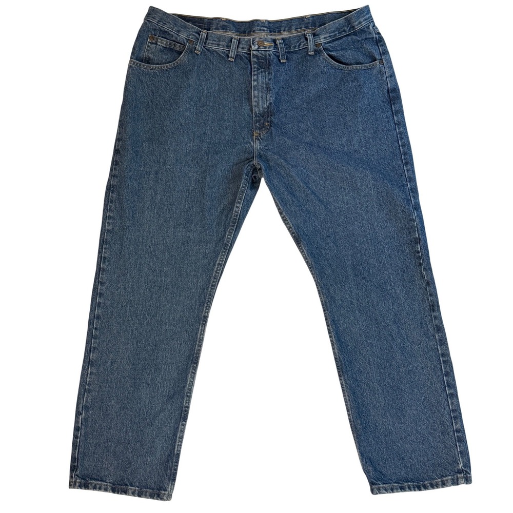 Wrangler Premium Quality Mens Blue Straight Leg Denim Jeans 44x30 1096501DS